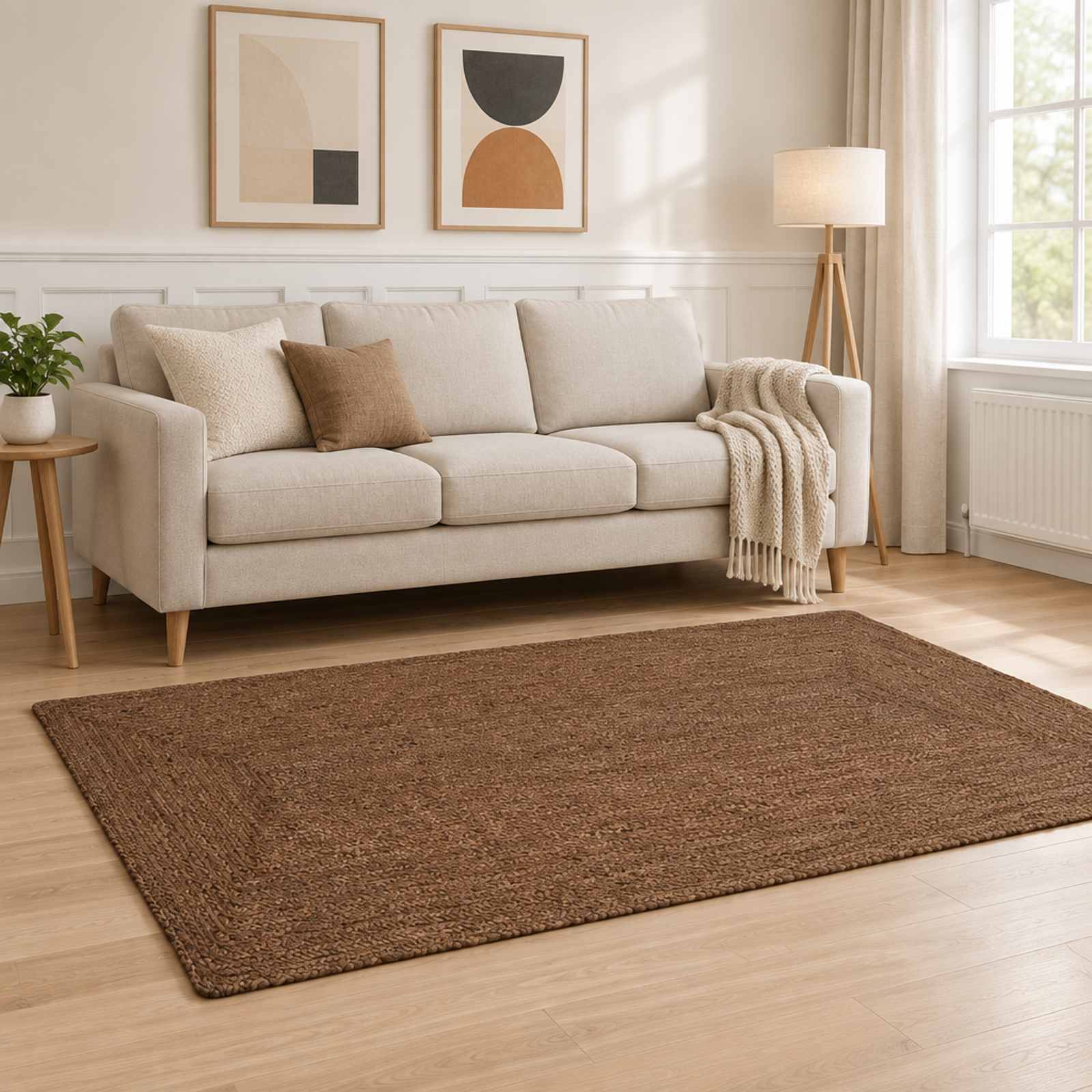 Gebied Tapijt Grijs 100 x 200 cm Jute