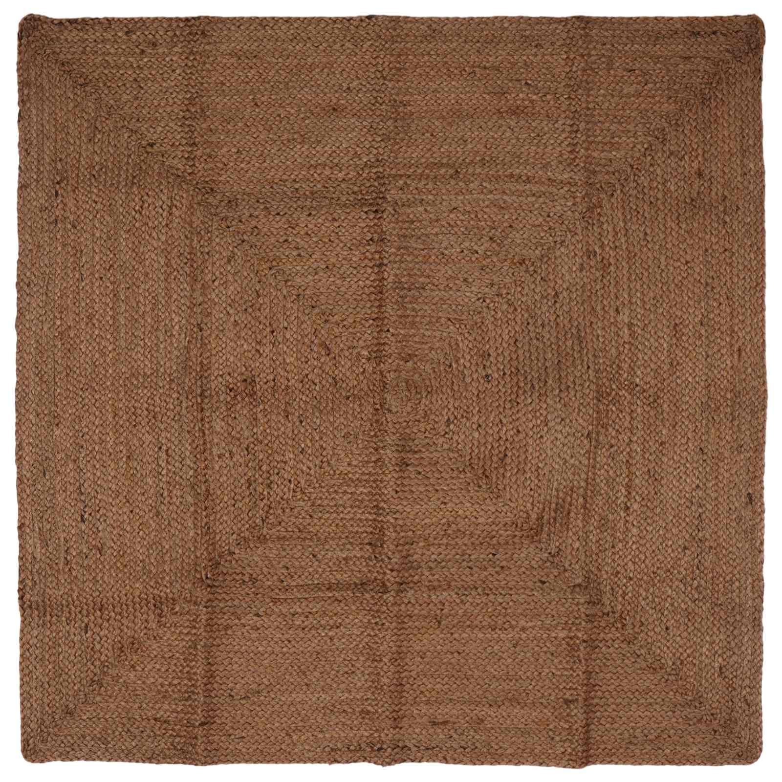 Gebied Tapijt Grijs 160 x 160 cm Jute