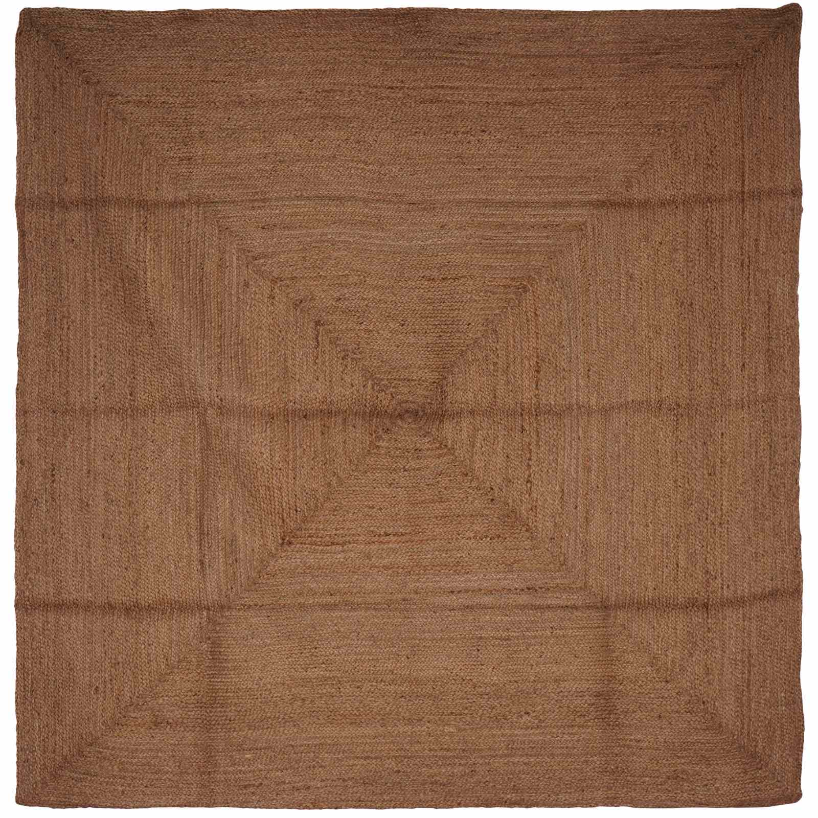 Gebied Tapijt Grijs 200 x 200 cm Jute