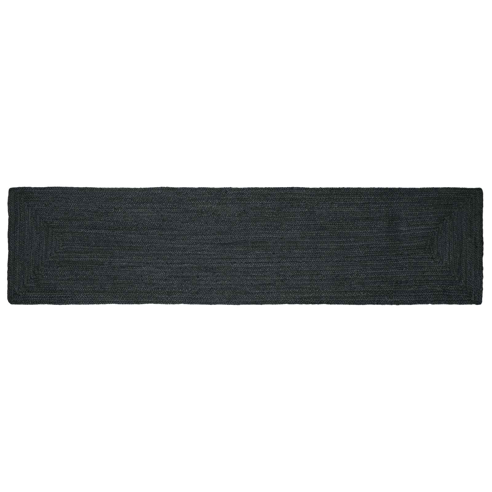 Vloerkleden Rechthoekig Donkergrijs 60 x 300 cm Jute