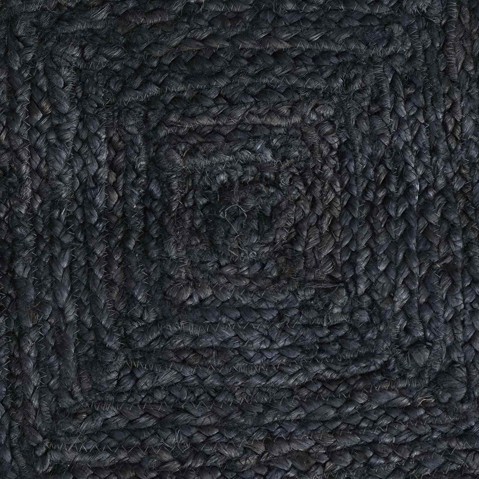 Vloerkleden Rechthoekig Donkergrijs 120 x 120 cm Jute