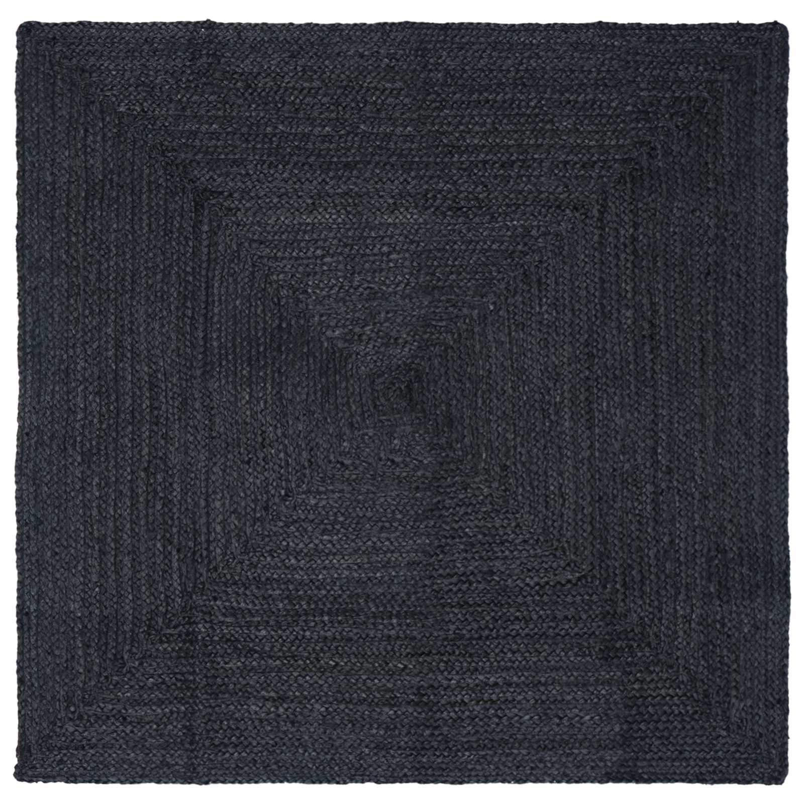 Vloerkleden Rechthoekig Donkergrijs 120 x 120 cm Jute