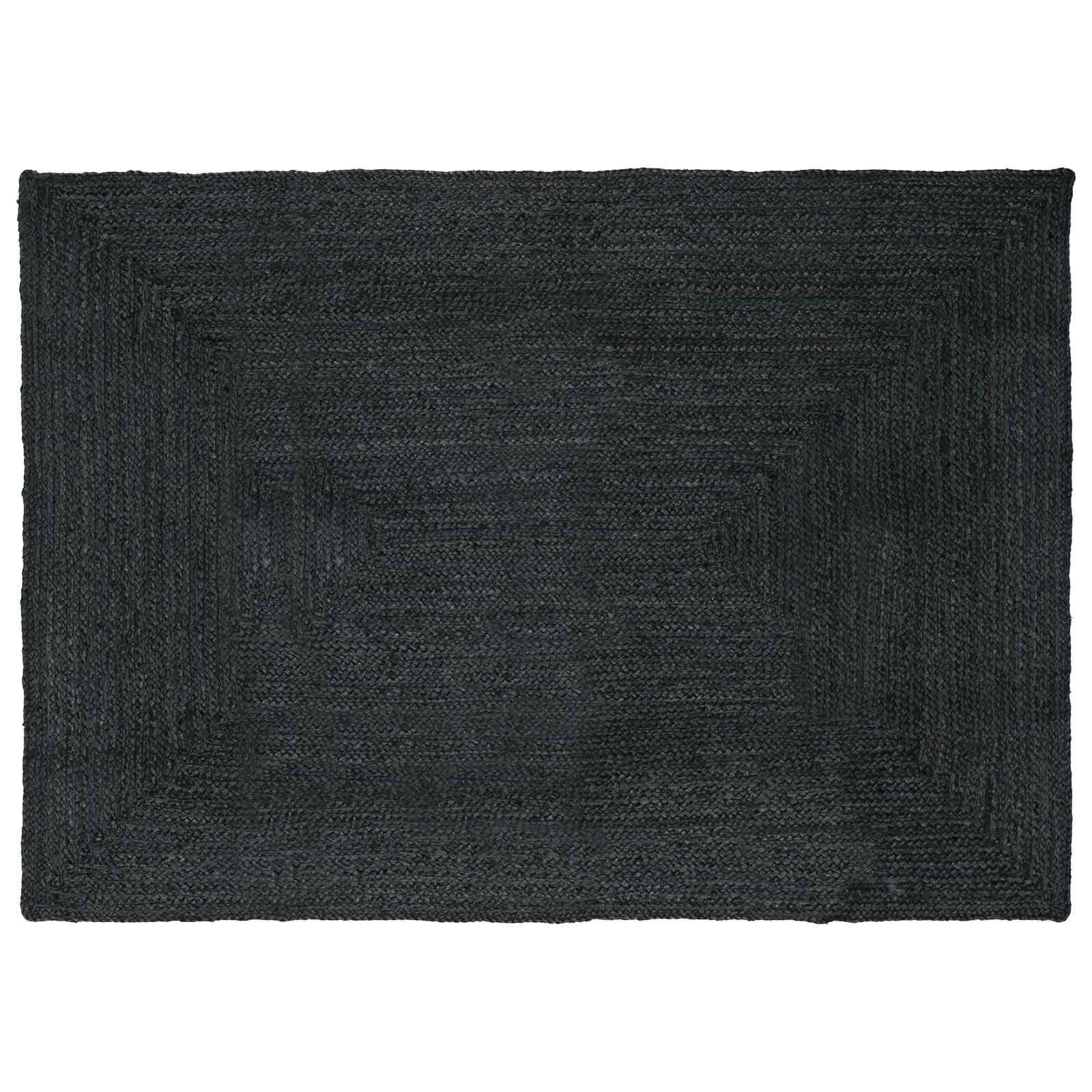 Vloerkleden Rechthoekig Donkergrijs 200 x 290 cm Jute