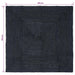 Vloerkleden Vierkant Donkergrijs 300 x 300 cm Jute