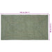Vloerkleden Rechthoekig Olijfgroen 80 x 150 cm Jute