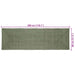 Vloerkleden Rechthoekig Olijfgroen 80 x 300 cm Jute