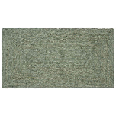 Vloerkleden Rechthoekig Olijfgroen 100 x 200 cm Jute