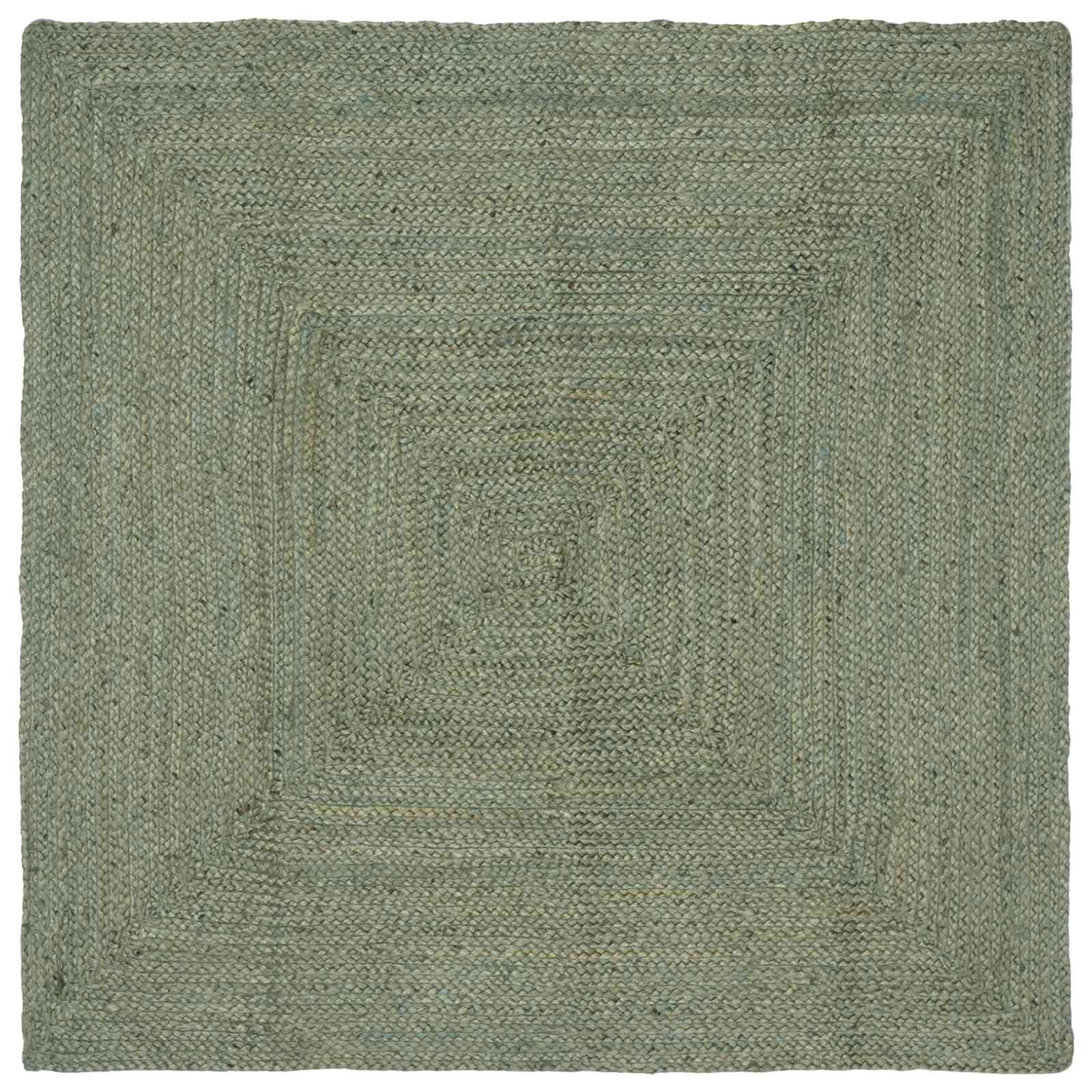 Vloerkleden Rechthoekig Olijfgroen 120 x 120 cm Jute