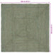Vloerkleden Rechthoekig Olijfgroen 120 x 120 cm Jute