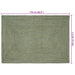 Vloerkleden Rechthoekig Olijfgroen 120 x 170 cm Jute