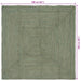 Vloerkleden Rechthoekig Olijfgroen 160 x 160 cm Jute