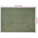 Vloerkleden Rechthoekig Olijfgroen 160 x 230 cm Jute