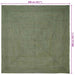 Vloerkleden Vierkant Olijfgroen 200 x 200 cm Jute
