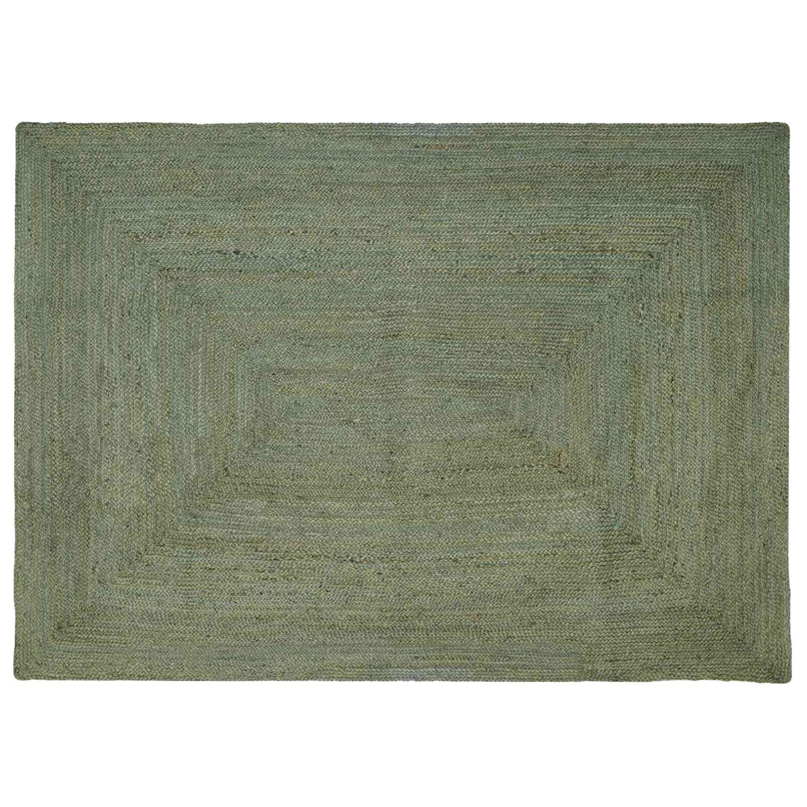 Vloerkleden Rechthoekig Olijfgroen 200 x 290 cm Jute