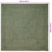 Vloerkleden Vierkant Olijfgroen 240 x 240 cm Jute