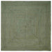Vloerkleden Vierkant Olijfgroen 300 x 300 cm Jute