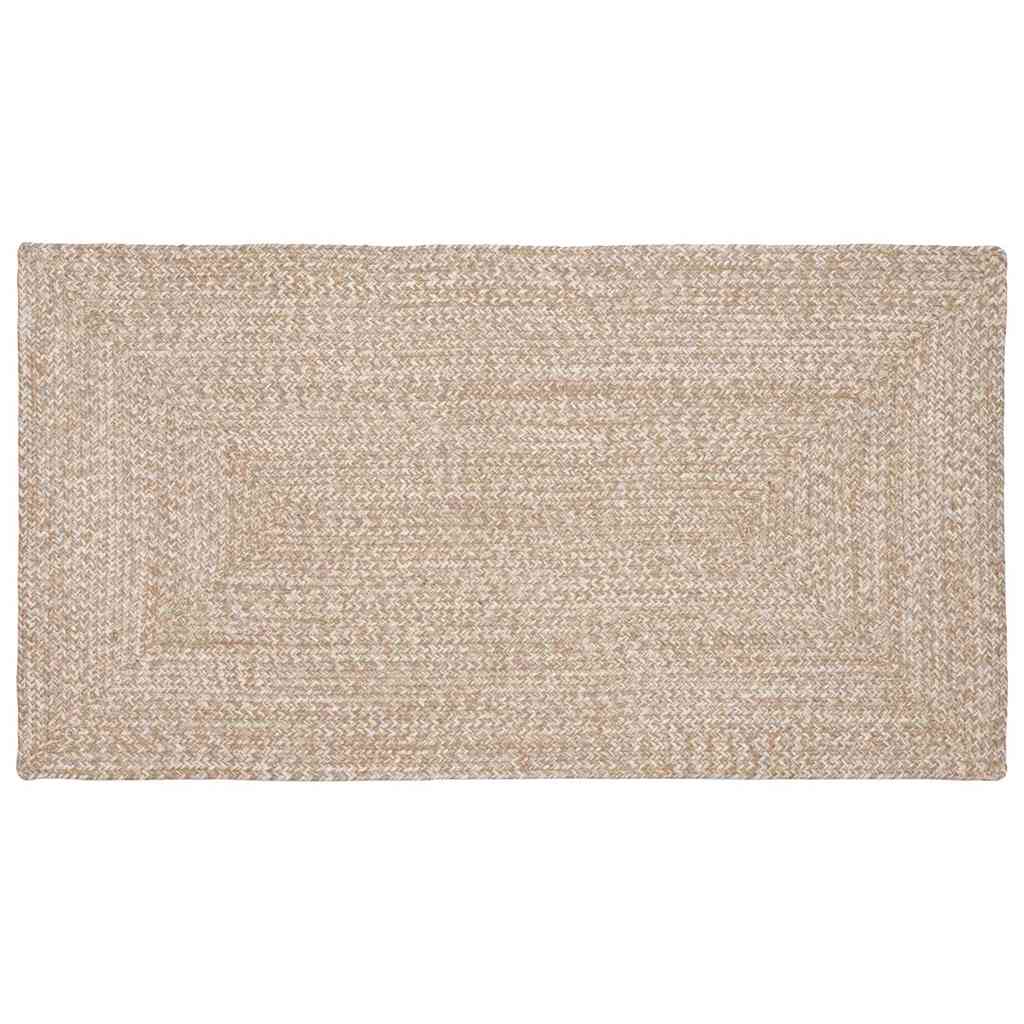 Vloerkleden Natuurlijk en Wit 60 x 110 cm Jute