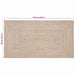 Vloerkleden Natuurlijk en Wit 60 x 110 cm Jute