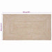 Vloerkleden Natuurlijk en Wit 80 x 150 cm Jute