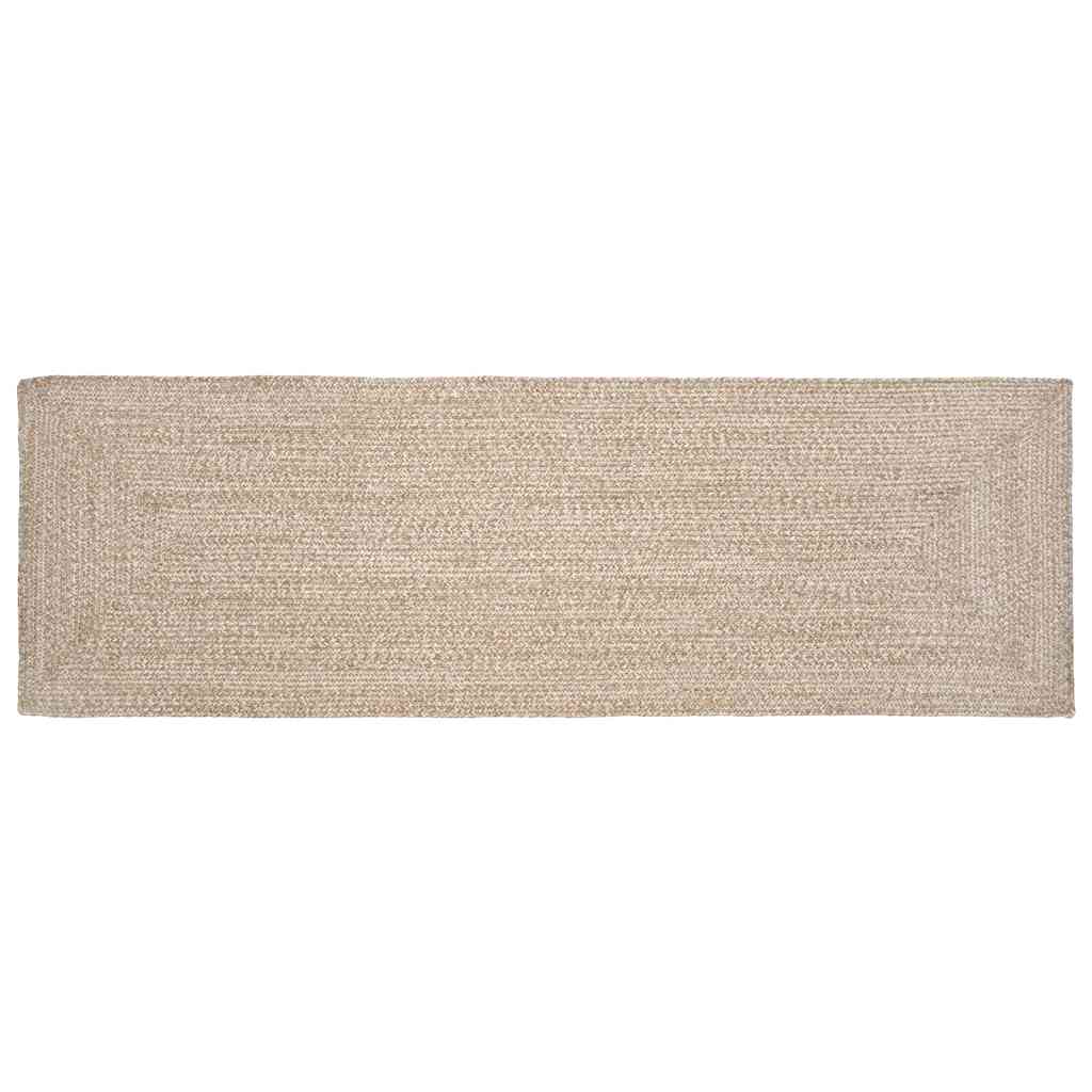 Vloerkleden Natuurlijk en Wit 80 x 200 cm Jute