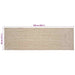 Vloerkleden Natuurlijk en Wit 80 x 250 cm Jute