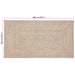 Vloerkleden Natuurlijk en Wit 100 x 200 cm Jute