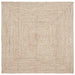 Vloerkleden Natuurlijk en Wit 120 x 120 cm Jute