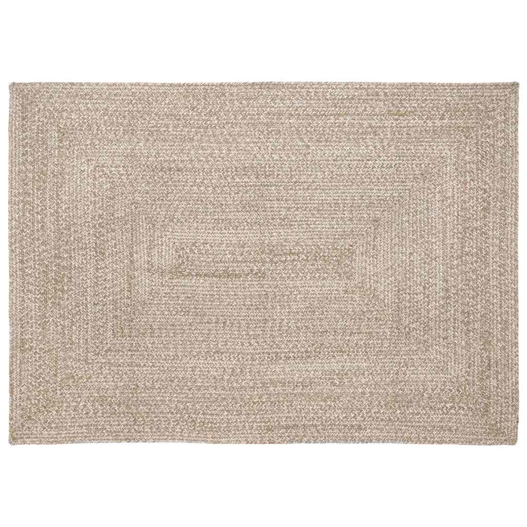 Vloerkleden Natuurlijk en Wit 120 x 170 cm Jute