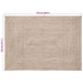 Vloerkleden Natuurlijk en Wit 120 x 170 cm Jute