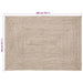 Vloerkleden Natuurlijk en Wit 140 x 200 cm Jute