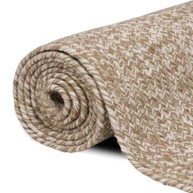 Vloerkleden Natuurlijk en Wit 240 x 240 cm Jute