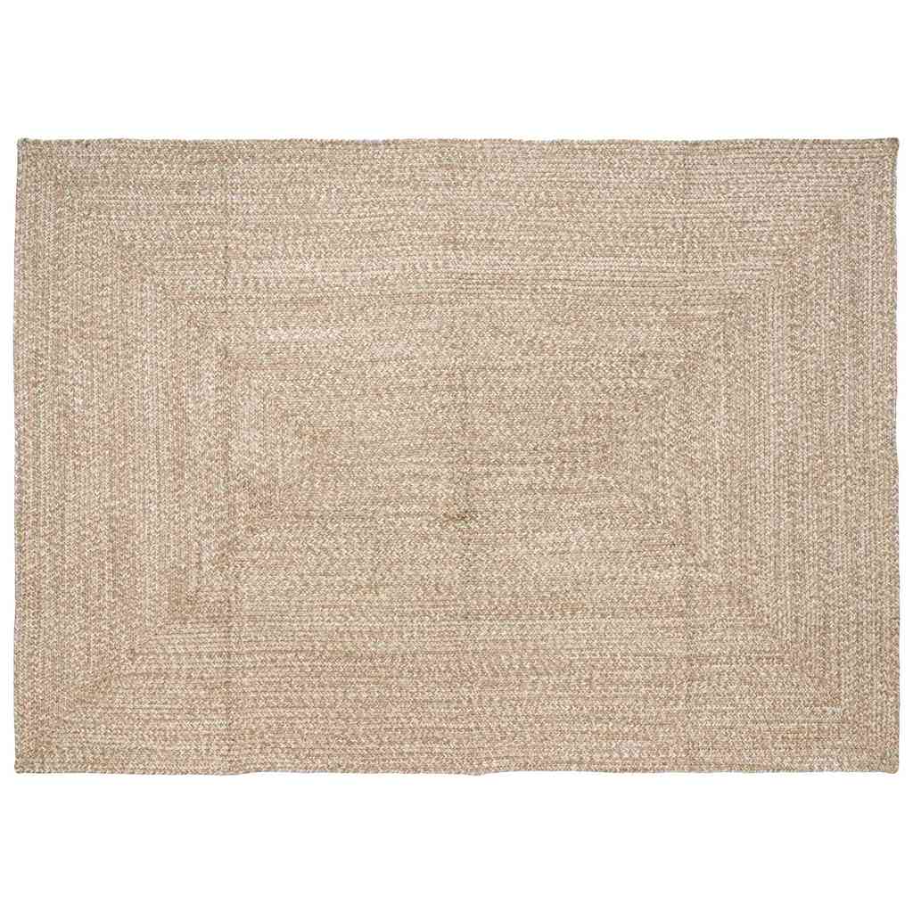 Vloerkleden Natuurlijk en Wit 240 x 340 cm Jute