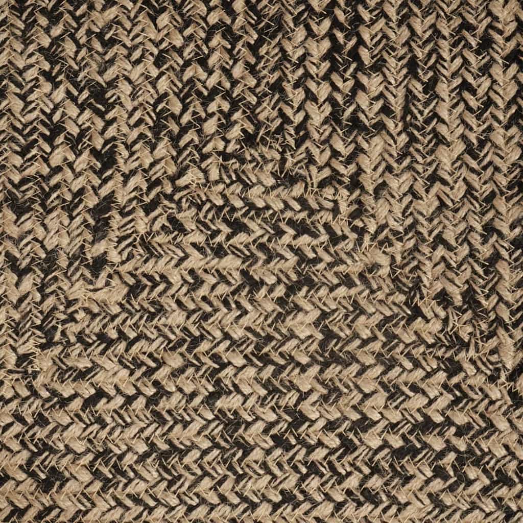 Vloerkleden Naturel en Zwart 80 x 200 cm Jute