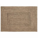 Vloerkleden Naturel en Zwart 120 x 170 cm Jute