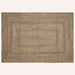 Vloerkleden Naturel en Zwart 160 x 230 cm Jute