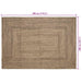 Vloerkleden Naturel en Zwart 200 x 290 cm Jute