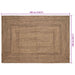 Vloerkleden Naturel en Zwart 240 x 340 cm Jute