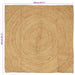 Vloerkleden Naturel 120 x 120 cm Jute