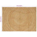 Vloerkleden Naturel 120 x 170 cm Jute