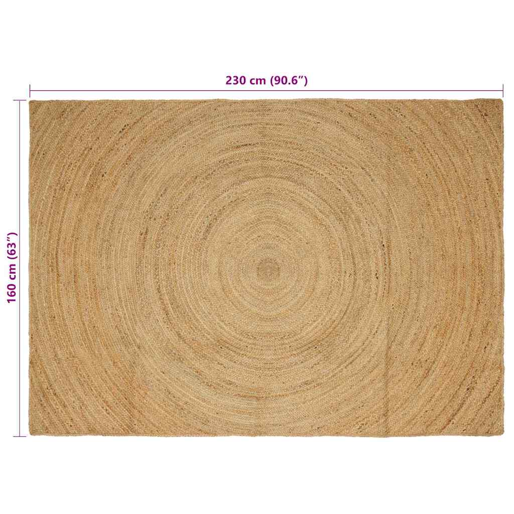 Vloerkleden Naturel 160 x 230 cm Jute