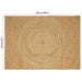 Vloerkleden Naturel 160 x 230 cm Jute