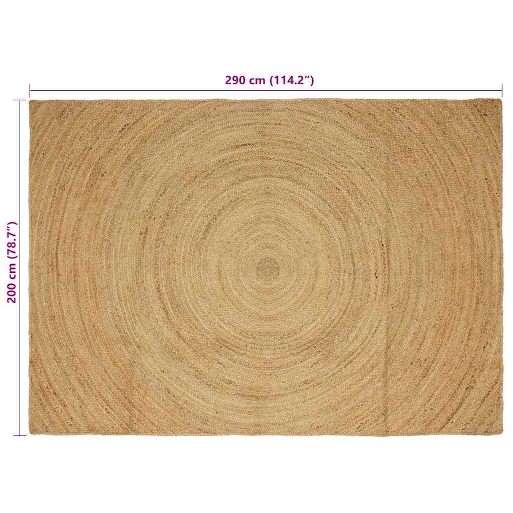 Vloerkleden Naturel 200 x 290 cm Jute