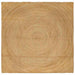 Vloerkleden Naturel 240 x 240 cm Jute