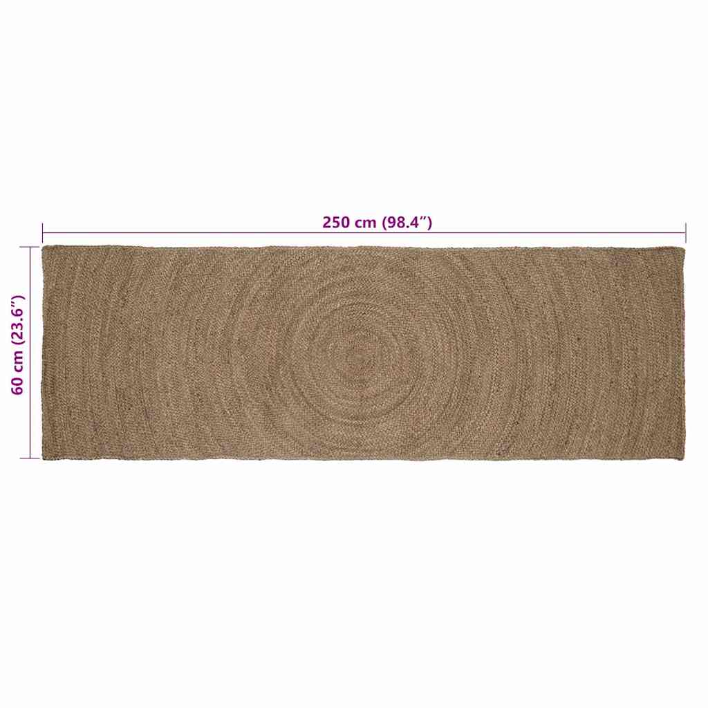 Vloerkleden Grijs 60 x 250 cm Jute