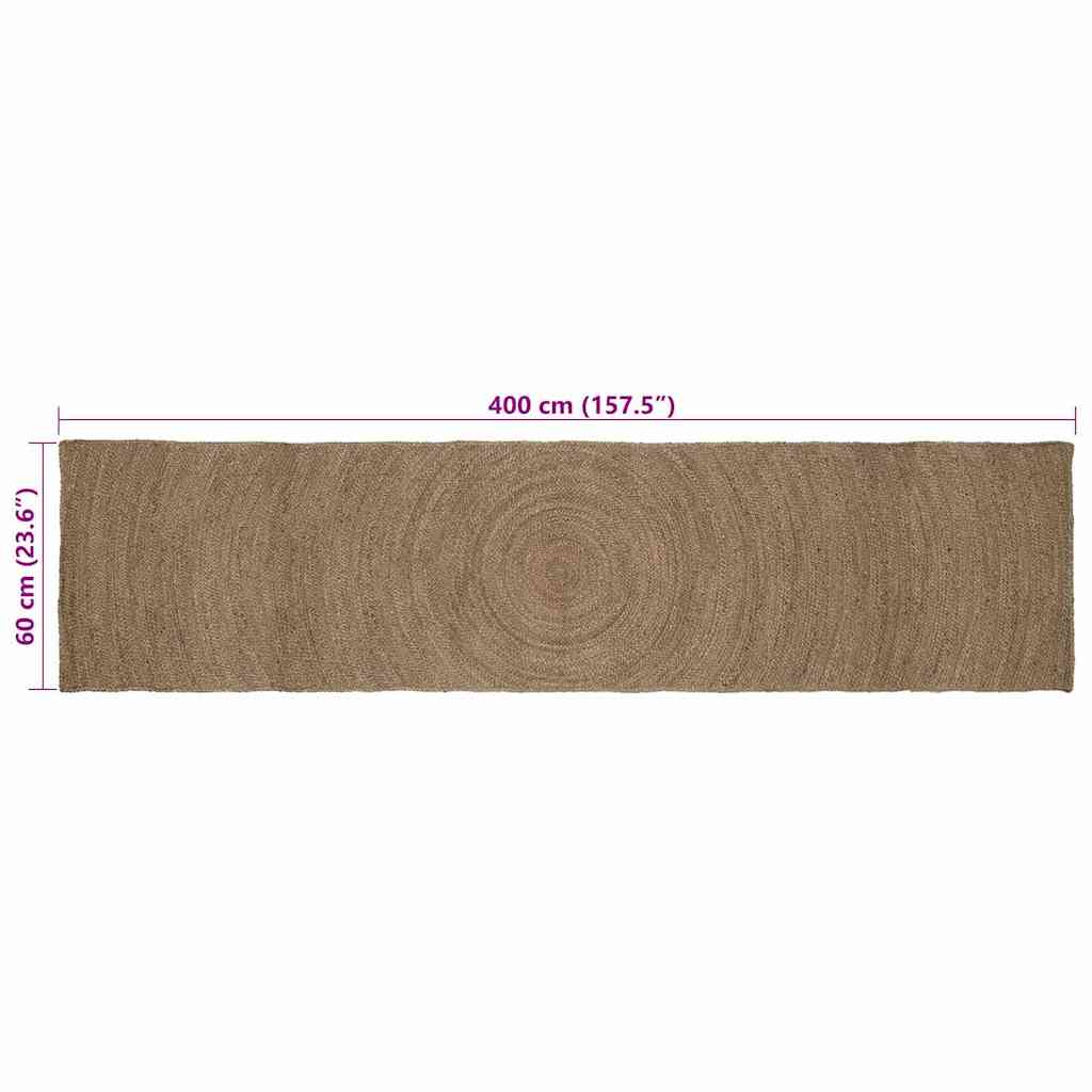 Vloerkleden Grijs 60 x 400 cm Jute