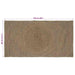 Vloerkleden Grijs 80 x 150 cm Jute