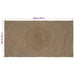 Vloerkleden Grijs 100 x 200 cm Jute
