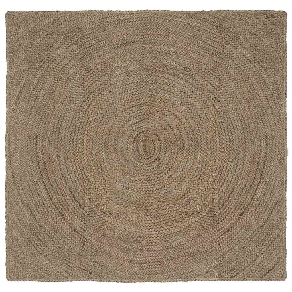 Vloerkleden Grijs 160 x 160 cm Jute