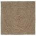 Vloerkleden Grijs 160 x 160 cm Jute