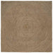 Vloerkleden Grijs 200 x 200 cm Jute
